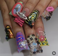 2023 Nails, Exotic Nails, Acrylic Nails Coffin Pink, Unique Acrylic Nails, Bling Acrylic Nails