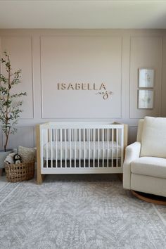 Girl nursery with a Timberwood Designs Sign and Script. Cozy Baby Room, Baby Nursery Inspiration, Girl Nursery Themes, Baby Room Themes, Baby Room Neutral, Girl Nursery Room, Nursery Room Design