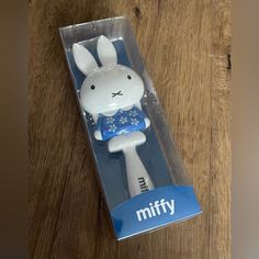 Miffy-Imported (Nwt) Large Character Hair Brush-Miffy In A Blue Dress! Imported Directly From Japan! Super Cute Brush For Adults Or Children, White & Blue Colors, Comes In Gift Packaging, Measures Approximately 10 Inches Tall/3 Inches Wide. Price Is Firm Not Accepting Offers Bundle & Save $$ Thank You For Looking! No Trades Please. Packages Ship Daily Mon.-Fri., Sometimes On Saturdays. Please Be Patient As My Post Office Is Sometimes Slow Miffy Merch, Character Hair, Japan Gifts, Dinning Room Design, Hello Kitty Art, Kawaii Shop, Birthday Wishlist, Cute Little Things, Cute Crafts