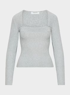 GRID LONGSLEEVE | Aritzia Aritzia Winter, Aritzia Outfit, Fall Winter Fashion Trends, Fully Fashioned, Vibe Clothes, Material Girls, Water Supply, Fitted Sweater, Soft Yarn