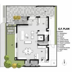 the floor plan for a small house with lots of room and space to move around