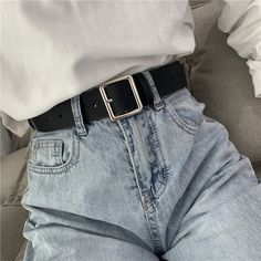 Ikat Pinggang, Buckle Jeans, Belt For Women, Jean Belts, Mua Sắm, Mode Vintage, Leather Belts, Jeans Black, Black Belt