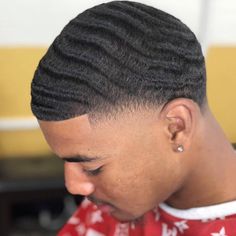 Dope cut! [Check out link in bio][waversplus.com] best durags around . . . . . . . ... . . . . . . . . . . . . . . . . . . #seasick… Waves Hairstyle, Black Hair Cuts, Fresh Cuts, Men Cave, Hair Unit, Pompadour Hairstyle