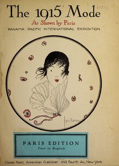 the 1915 mode as shown by paris, pacific international expotion book cover art print