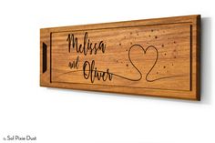 a wooden sign with the name and date on it that says,'i love minnesota and