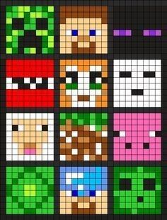 an image of some pixel art with different colors and patterns on it's screen