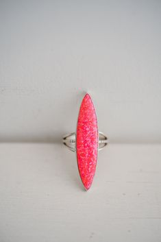 Poppy Ring | Pink Opal – Goldie Lew Jewelry Poppy Ring, Forever And Ever Amen, Pink Opal Ring, Ideas For Presents, Handmade Silver Jewellery, Big Rings, Glitter Gold, Jewelry Lookbook, Western Jewelry