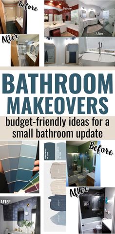 bathroom makeovers budget - friendly ideas for a small bathroom update