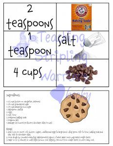 two teaspoons, 1 teaspoon, and 4 cups are shown in this poster