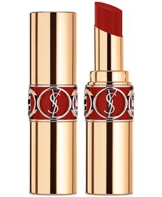 An oil-in-a-stick, medium-coverage hydrating lipstick with an innovative moisturizing texture that provides high-performance color and luminous shine. Ysl Rouge Volupte Shine, Ysl Lip, Ysl Lipstick, Shine Lipstick, Hydrating Lipstick, Red Lipstick, Macadamia, Makeup Lipstick, Bobbi Brown