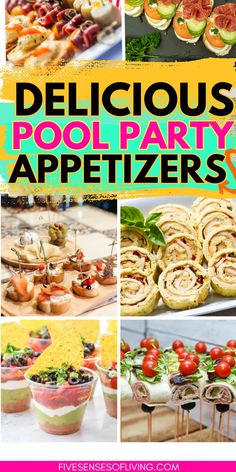 delicious pool party appetizers