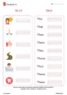 an english worksheet with words and pictures for children to use in the classroom