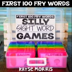 the first 100 fry words silly sight word games