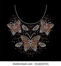 an image of a necklace with butterflies on it's back cover for the iphone 4g