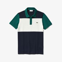 Polo Lacoste em Pique. Piqué de algodão com stretch Gola polo em ribana com dois botões Slim fit Detalhe em ribana nas mangas Crocodilo verde bordado no tórax Concha: Algodão (94%), Elastano (6%) / Borda reforçada: Algodão (100%) Lacoste Polo Shirt Men, Lacoste Outfit, Lacoste Sneakers, Vintage Polo Shirt, Polo Lacoste, Lacoste Polo Shirts, Polo Design