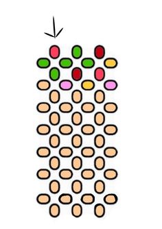 an image of a bunch of dots in the shape of a vase with one arrow pointing up