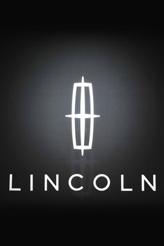 the lincoln logo is lit up against a black background