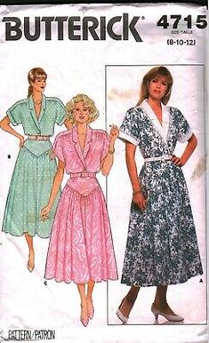 two women's dresses, one in pink and the other in green