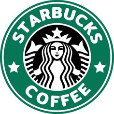 a starbucks logo with the words, connor frana