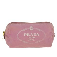 Brand Prada Color Pink Material Canvas Size(Cm) W20cm X H10cm X D9cm(Approx) Size(Inch) W7.9 X H3.9 X D3.5inch(Approx) Style Pouch Accessory There Is No Item Box And Dust Bag. We Will Send Only The Item Which Is Put In The Photo. Made In Italy Serial No. 42 Rank Bc Condition Outside Surfacerubbing , Slight Stain Metal Fittingsslight Scratches Inside Rubbing , Slight Stain Pocket Slight Rubbing Corner Rubbing Odor There Is Keeping(Storage) Smell. Prada Pouch, Prada Clutch, Number 42, Prada Pink, Statement Clutch, Canvas Clutch, Pink Canvas, Accessory Pouch, Canvas Pouch