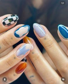 Korean Nails Ideas, Sun Nails, Milky Nails, September Nails, Hello Nails, Korean Nails, Instagram Trends, Random Ideas