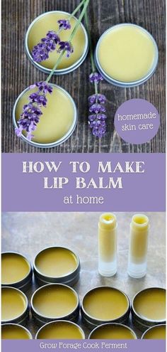 Learn How to Make Lip Balm at Home with our guide, an essential for homemade skin care enthusiasts. This vanilla lavender lip balm recipe is simple and satisfying to create, using real ingredients to provide natural nourishment for your lips. Perfect for those interested in DIY natural beauty. Explore more herbal remedies recipes and natural remedies at growforagecookferment.com. Lip Balm At Home, Make Lip Balm, Lavender Lip Balm, Homemade Lip Balm Recipe, Lip Balm Recipe, Diy Lip Balm Recipes, Survival Preparedness, Lip Lightening, Balm Recipe