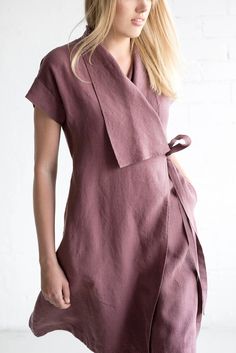 Linen Summer Dress, Linen Fashion, Linen Summer, Summer Linen Dresses, Ladies Dress Design, Linen Dresses, Linen Clothes, Mode Inspiration, Pure Linen