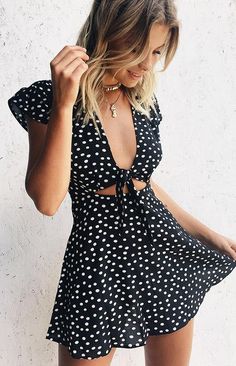 ❤ women's fashion  ❤ cute dress Looks Adidas, Mini Dress Outfit, Thinking About You, Dresses Australia, Beginning Boutique, Polka Dress, White Dress Summer, Mini Dresses Summer