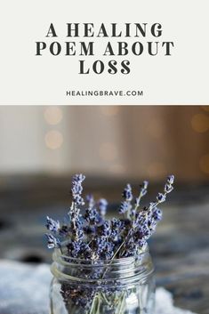 If you know the kind of pain that doesn't leave, read this poem about loss. It'll help you stop fighting against the mystery and soften into it instead. At least, for a moment. One moment of peace at a time... you deserve that much. #healingpoetry #healingprocess #loveandloss #griefsupport #griefpoem Grow Lavender, Essential Oils For Pain, Growing Lavender, Essential Oils Guide, Self Care Ideas, Essential Oil Benefits, Busy Women, Best Essential Oils