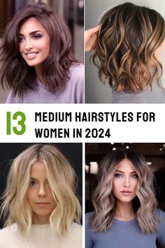 13 Stunning Medium Hairstyles That Will Dominate 2024 Medium Length Girls Haircut Kids, Medium Womens Hairstyles, Women’s Hair Styles 2024, 2024 Hairstyles For Women In 40s, Medium Length Hair With Choppy Layers, Women’s Medium Length Bob, Hairstyle 40s For Women, Shoulder Length Mom Haircut, Medium Lob Haircut With Layers