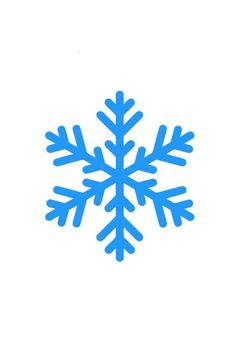 a blue snowflake on a white background