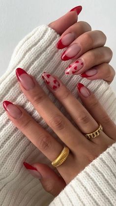 Valentine’s Day nails inspo heart design in 2022 | Red acrylic nails, Classy acrylic nails, Cute nails Red Valentines Nails, Cherry Wine Nails, Paznokcie Hello Kitty, Emerald Nails, Vday Nails, Wine Nails