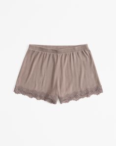 Women's Lace and Pointelle Sleep Short | Women's New Arrivals | Abercrombie.com Sleep Shorts Womens, Cute Pjs, Women's Sleepwear, Sleep Shorts, Sleepwear & Loungewear, Suits Coats, Athletic Fits, Women Lace, Sleepwear Women