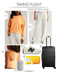 Summer outfit inspo, what to wear on the plane, travel outfit, airport outfit, Nordstrom |  #TheMomEditStyle #SummerOutfit #SummerStyle #OutfitInspo #TravelOutfit #TravelStyle #Nordstrom #NordstromOutfit Plane Travel Outfit, Nordstrom Outfit, Outfit Airport, Plane Travel, On The Plane, Fresh Outfits, Airport Outfit