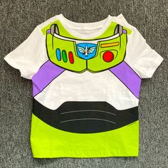 a t - shirt with the character buzz lightyear from toy story