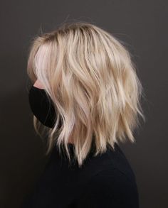 Medium Length Hair with Shaggy Layers Thick Bob Haircut, Neck Length Hair, Angled Hair, Womens Haircuts Medium, Ash Blonde Balayage, Hair Adviser, Blonde Haircuts, Brown Blonde Hair, Brown To Blonde