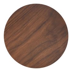 a round wooden table top on a white background