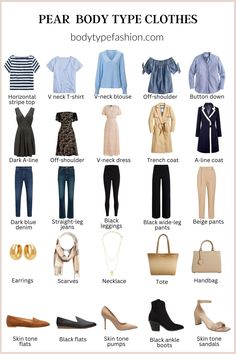 The Clothing Essentials for the Pear Shape - Fashion for Your Body Type Plus Size Outfits For Summer, Apple Body Shape Clothes, Hourglass Body Shape Outfits, Plus Size Body Shapes, Apple Body Shape Fashion, Apple Body Shape Outfits