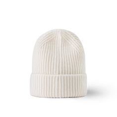 LOUIS VUITTON® - Lv Spark Beanie - White Lv Winter Hat, Louis Vuitton Beanie, Micro Bags, Louis Vuitton Official Website, Slouchy Bag, Bag Pins, Trunk Bag, Leather Denim, Louis Vuitton Official