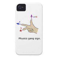 a sign that says physics gang sign iphone 4 case - mate cases for the iphone 4