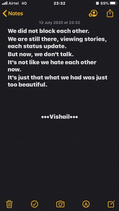 an iphone screen with the text'we did not block each other, we are still there, viewing stories, but now, we don're talk it's not like what we hate each other