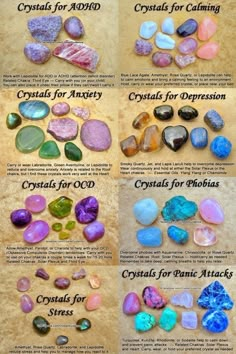 Gemstones Chart, Crystal Healing Chart, Crystal Vibes, Crystal Guide, Crystals Healing Properties, Spiritual Crystals, Herbal Magic