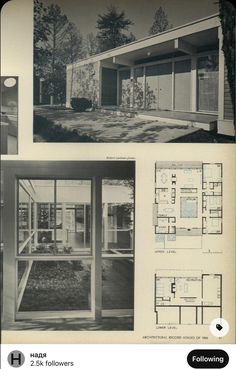 an old black and white photo shows different types of houses in the 1960s's