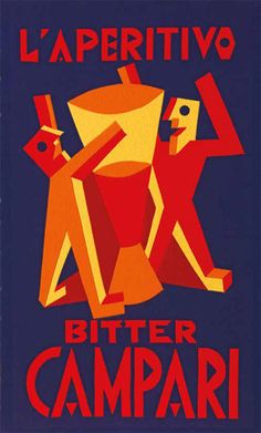 an advertisement for the bitter campari wine