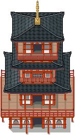 Pixel Background, Japanese Buildings, Pokemon Project, Japanese Pagoda, Dnd Maps, Rpg Maker, Art Street, Japanese House, Japan Art