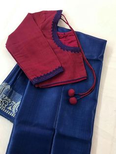 @anagha Simple Silk Blouse Designs Latest, Simple Red Blouse Designs, Silk Cotton Saree Blouse Designs, Silk Saree Blouse Designs Patterns, Cotton Saree Blouse