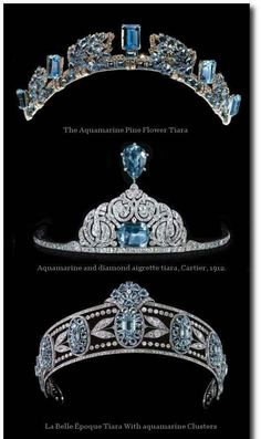 Aquamarine Tiara, Ruby Tiara, Blue Tiara, Rings Aquamarine, Royalty Crown, Ruby Rings