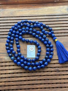 This is a Divine Energised Lapis lazuli beads mala Rosary with 8mm bead size  Return policy  We offer 100% money back, No questions asked, Bid with confidence. Contact us within 14 days of delivery  Ship items back within 30 days  Buyers are responsible for return shipping cost. All our spiritual products are products spiritually activated with mantras and pujas also known as abhisheka by our priest without any extra charge. We take bulk orders with amazing offers so feel free to get in touch for any query. We sell all kind of spiritual items so if you need anything, anywhere in the world, feel free to contact us 24*7 Payment and shipping terms We ship worldwide  We ship within 24 hours (mon-sat) after payment is cleared. The item shipped will take around 15 to 20 days approx to reach the Spiritual Products, Beads Mala, Lapis Lazuli Beads, Cordial, Mala Beads, Prayer Beads, Rosary, Beaded Necklaces, Lapis Lazuli