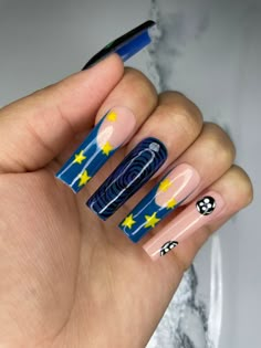 "Coraline inspired nails *we urge you to order a sizing kit before ordering!* *please follow the instructions when ordering *for custom add ons please contact us* Comes with application kit: ♡ Nail file  ♡ Nail buffer ♡ Nail Glue  ♡ Drill Stick ♡ Sticky Nail Tabs Please read before purchasing   ✨ ordering a sizing kit from our shop first is recommended! ✨ if you don't order our sizing kit and don't already know your sizes we will automatically send you instructions on how to take pictures for the perfect fit! ✨returns and exchanges are not accepted and refunds are given up to 48 hours after purchase 💗 thank you so much for supporting us! we would love to post and tag you in our \"make an order with me\", \"pack an order with me\", and \"customer view\" posts. follow or message us on tikto Cartoon Inspired Nails, Coraline Nails Short, Coraline Nail Ideas, Adams Family Nails, Movie Inspired Nails