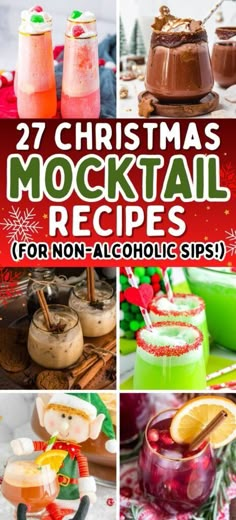 27 Magical Christmas Mocktails for Non-Alcoholic Holiday Sips - ZEN AND HONEY New Years Mocktail For Kids, Sugar Cookie Mocktail Non Alcoholic, Holiday Non Alcoholic Drinks Christmas, Festive Non Alcoholic Drinks Holiday Cocktails, Holiday Drink Non Alcoholic, Nye Mocktails Non Alcoholic, Non Alcoholic Holiday Cocktails, Christmas Drinks Nonalcoholic Parties, Mocktails Non Alcoholic Low Calorie